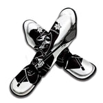 Lacrosse Skull Print Muay Thai Shin Guard