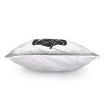 Lacrosse Skull Print Pillow Cover