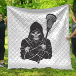 Lacrosse Skull Print Quilt