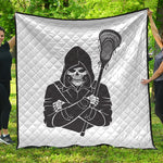 Lacrosse Skull Print Quilt