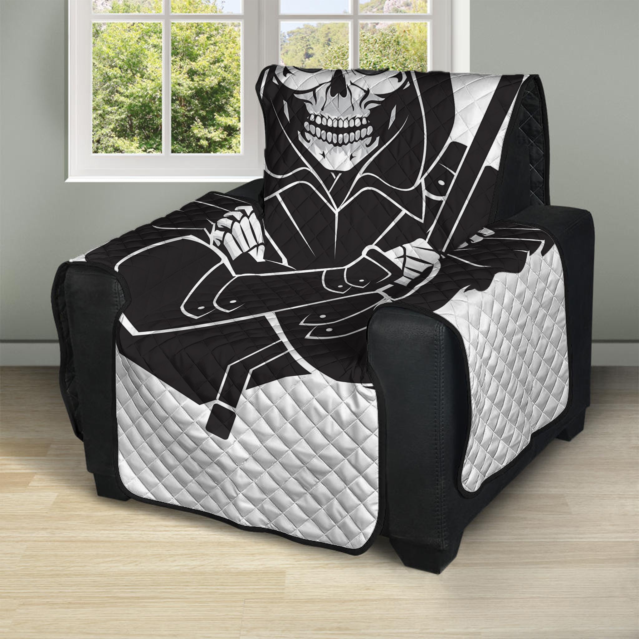 Lacrosse Skull Print Recliner Protector