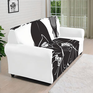 Lacrosse Skull Print Sofa Cover