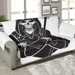 Lacrosse Skull Print Sofa Protector