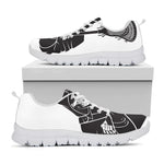 Lacrosse Skull Print White Sneakers