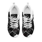 Lacrosse Skull Print White Sneakers