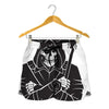 Lacrosse Skull Print Women's Shorts