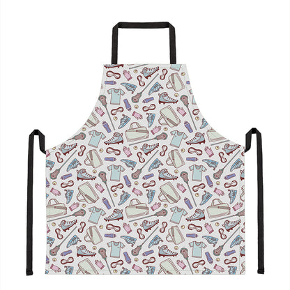 Lacrosse Sport Pattern Print Apron