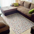 Lacrosse Sport Pattern Print Floor Mat