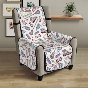 Lacrosse Sport Pattern Print Armchair Protector