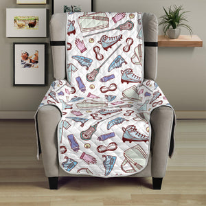 Lacrosse Sport Pattern Print Armchair Protector