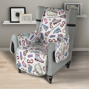 Lacrosse Sport Pattern Print Armchair Protector