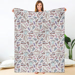 Lacrosse Sport Pattern Print Blanket