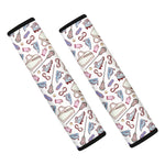 Lacrosse Sport Pattern Print Car Seat Belt Covers