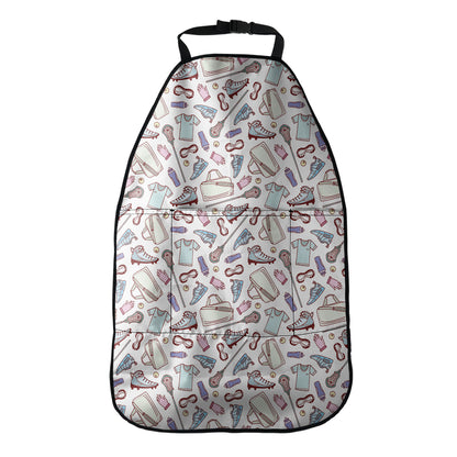 Lacrosse Sport Pattern Print Car Seat Organizers