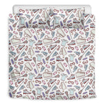 Lacrosse Sport Pattern Print Duvet Cover Bedding Set