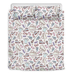 Lacrosse Sport Pattern Print Duvet Cover Bedding Set