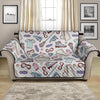 Lacrosse Sport Pattern Print Loveseat Protector