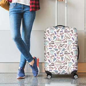 Lacrosse Sport Pattern Print Luggage Cover