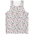 Lacrosse Sport Pattern Print Men's Tank Top