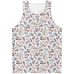 Lacrosse Sport Pattern Print Men's Tank Top