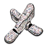 Lacrosse Sport Pattern Print Muay Thai Shin Guard
