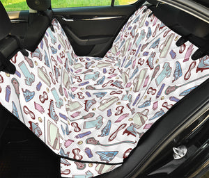 Lacrosse Sport Pattern Print Pet Car Back Seat Cover