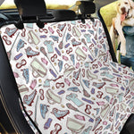 Lacrosse Sport Pattern Print Pet Car Back Seat Cover