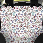 Lacrosse Sport Pattern Print Pet Car Back Seat Cover