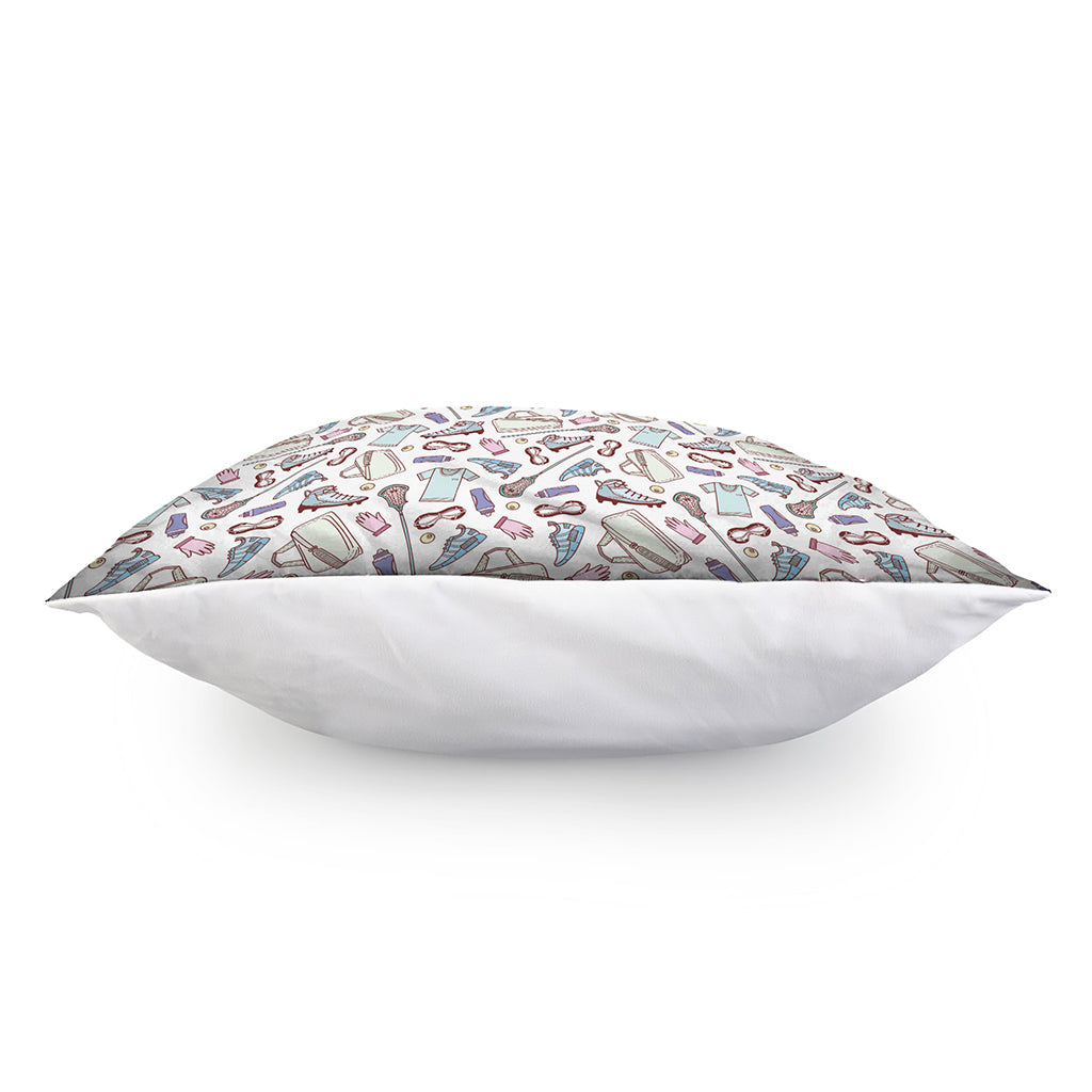 Lacrosse Sport Pattern Print Pillow Cover