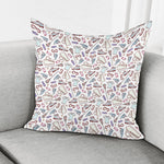 Lacrosse Sport Pattern Print Pillow Cover