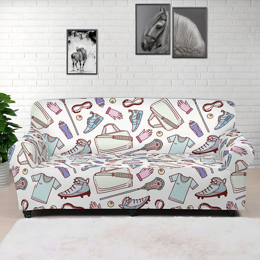Lacrosse Sport Pattern Print Sofa Cover