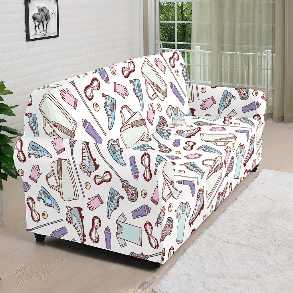 Lacrosse Sport Pattern Print Sofa Cover