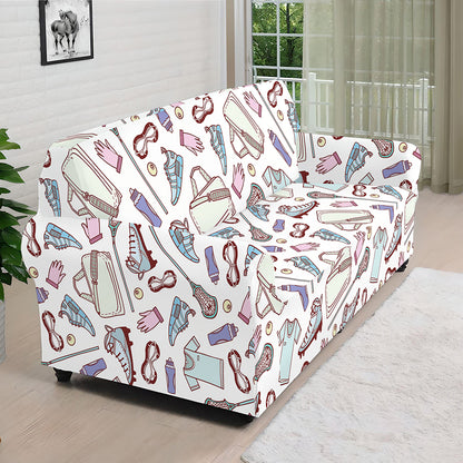 Lacrosse Sport Pattern Print Sofa Cover