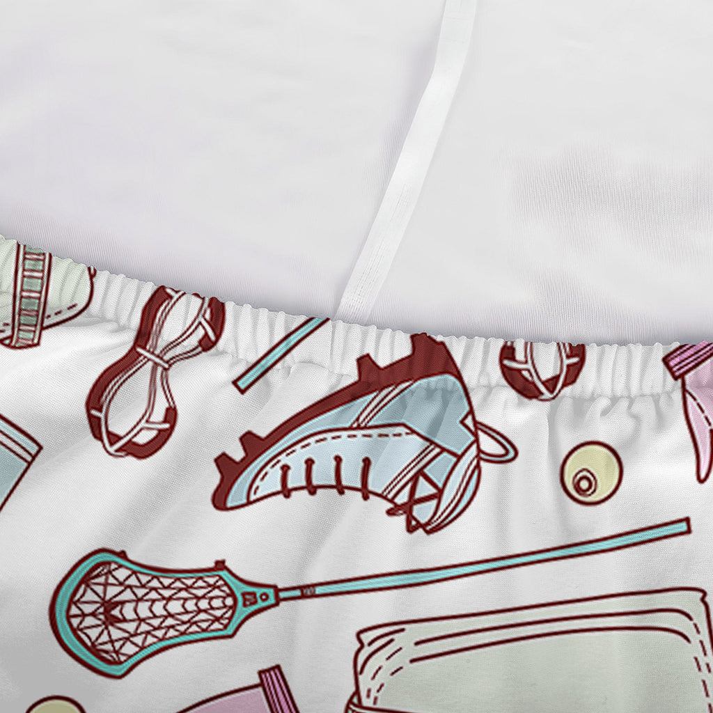 Lacrosse Sport Pattern Print Sofa Cover
