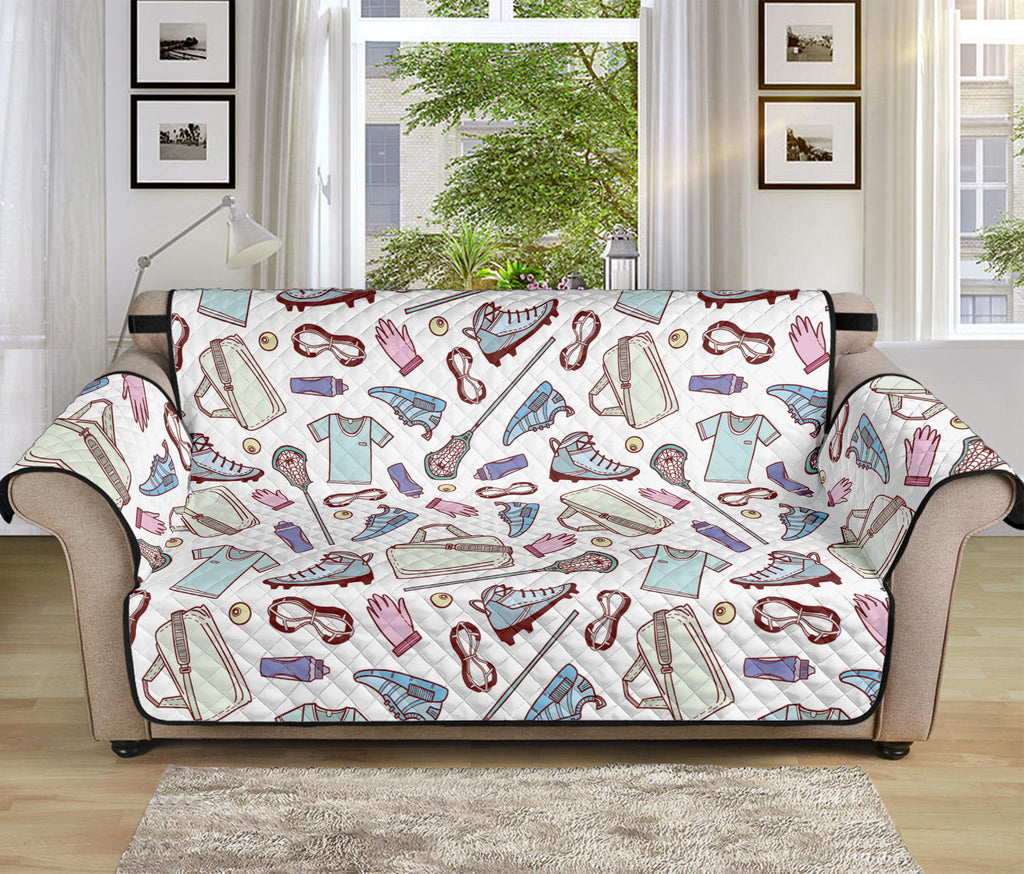 Lacrosse Sport Pattern Print Sofa Protector