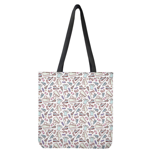 Lacrosse Sport Pattern Print Tote Bag