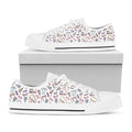 Lacrosse Sport Pattern Print White Low Top Sneakers
