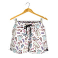 Lacrosse Sport Pattern Print Women's Shorts