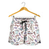 Lacrosse Sport Pattern Print Women's Shorts