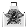 Lacrosse Sticks And Ornate Wing Print Apron