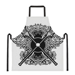 Lacrosse Sticks And Ornate Wing Print Apron