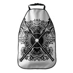 Lacrosse Sticks And Ornate Wing Print Car Seat Organizers