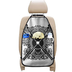 Lacrosse Sticks And Ornate Wing Print Car Seat Organizers