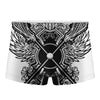 Lacrosse Sticks And Ornate Wing Print Men's Boxer Briefs