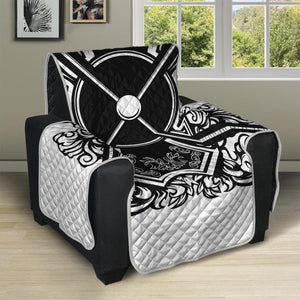 Lacrosse Sticks And Ornate Wing Print Recliner Protector