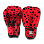 Ladybug Spots Pattern Print Boxing Gloves