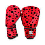 Ladybug Spots Pattern Print Boxing Gloves