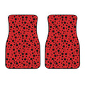 Ladybug Spots Pattern Print Front Car Floor Mats