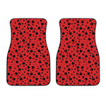 Ladybug Spots Pattern Print Front Car Floor Mats