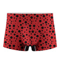 Ladybug Spots Pattern Print Men's Boxer Briefs